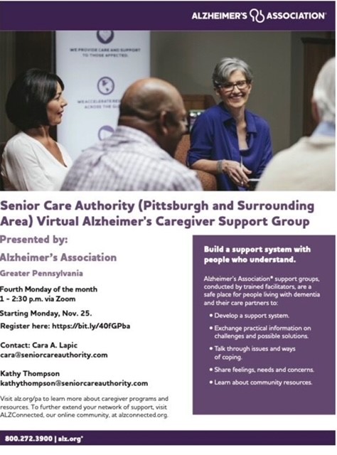 Virtual Alzheimer's Caregiver Support Group